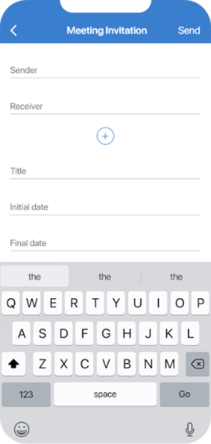 Schedule meetings and send e-mails with a single tap.